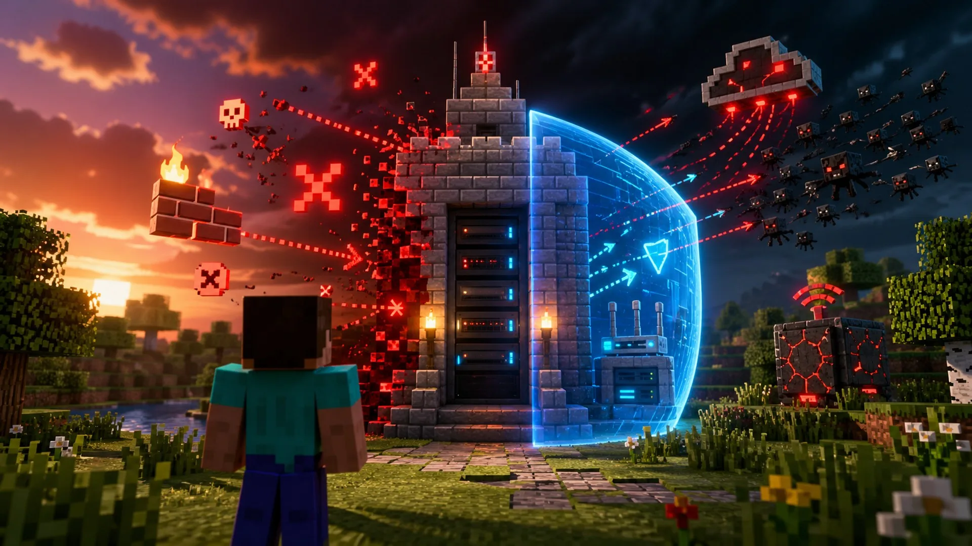 Minecraft “Can’t connect to server”: firewall, port 25565, DDoS or hoster?